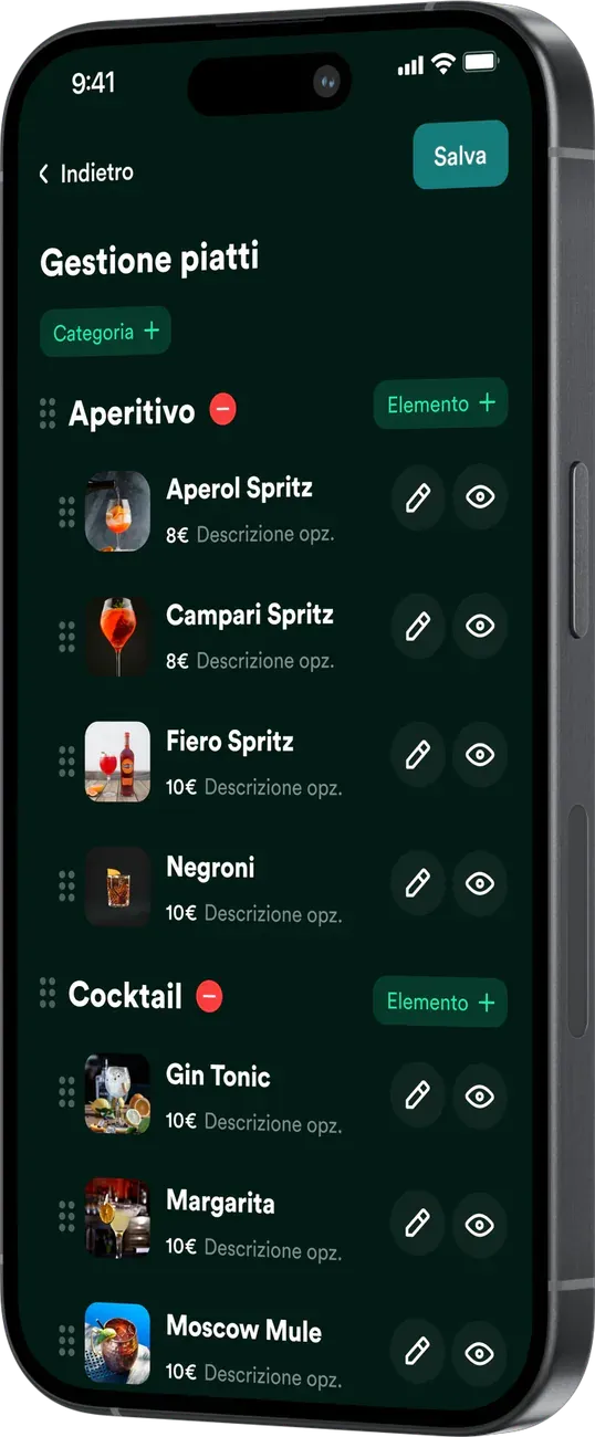 Immagine che rappresenta: l'app di MeaMenu